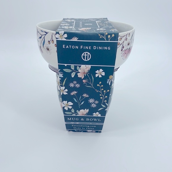 Eaton Fine Dining Floral Mug/Bowl Set - Picture 2 of 3